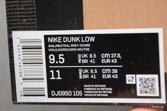 O-W Nike DJ0950-105 Lot Low Dunk 37 1101